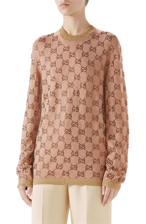 gucci sweater with crystal|gucci color sweater.